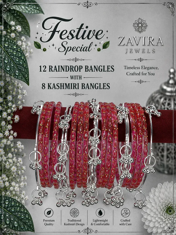 Silver_Set_of_8_Kashmiri_Ghungroo_+_12_Glass_Bangles_-_Gazzri_Color