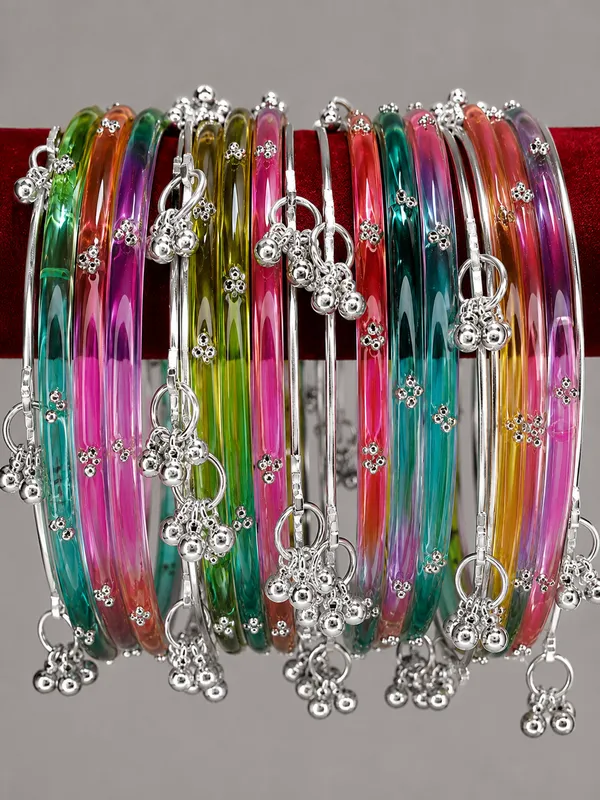 Silver_Set_of_8_Kashmiri_Ghungroo_+_12_Glass_Bangles_-_Light_Multi_Color