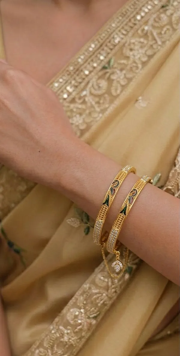 Gold-Toned_Peacock_Design_Bangles_-_Set_of_2
