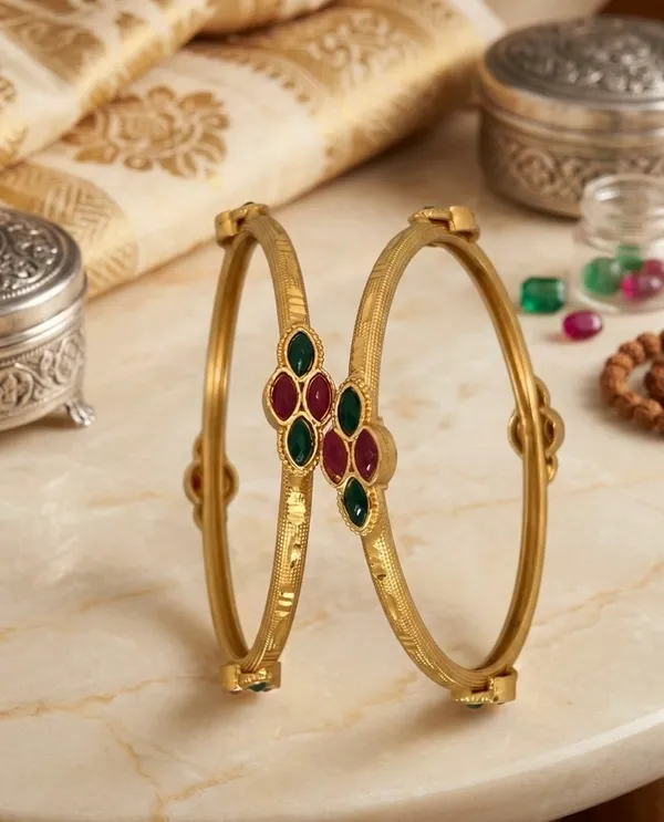Gold-Toned_Bangles_with_Ruby_and_Emerald_Stone_Embellishments_(Set_of_2)
