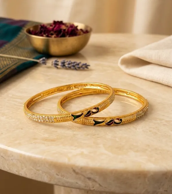 Gold-Toned_Peacock_Design_Bangles_-_Set_of_2