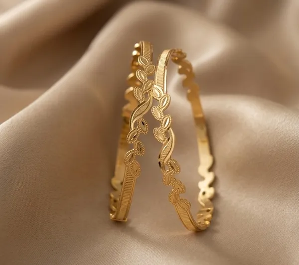 Golden_Traditional_Ethnic_Bangles_Set_Of_2_For_Women
