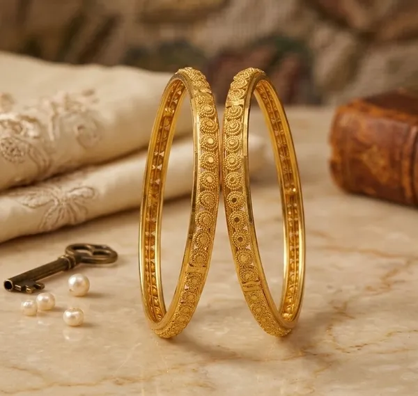 Golden_Traditional_Ethnic_Bangles_Set_Of_2_For_Women