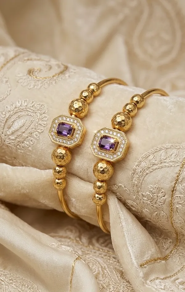 Golden_Traditional_Ethnic_Bangles_Set_Of_2_For_Women