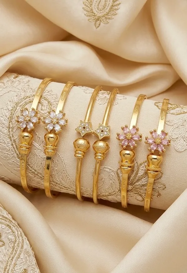Golden_Traditional_Ethnic_Bangles_Set_Of_2_For_Women