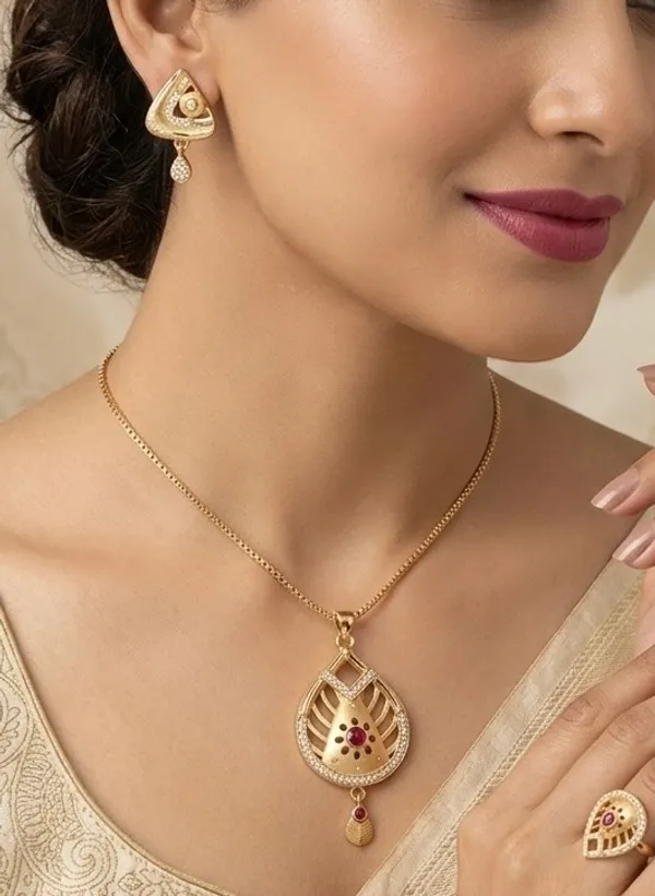 MICRO_GOLD_PLATED_Pendant_Set_for_Women__FOR_DAILY_WEAR
