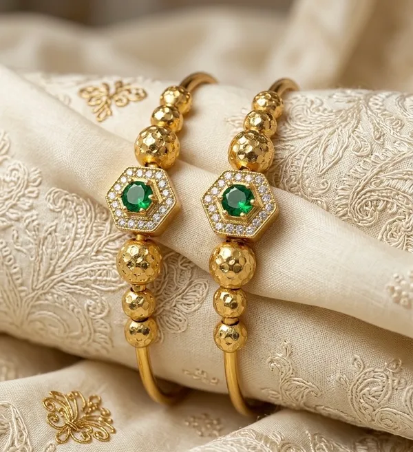 Golden_Traditional_Ethnic_Bangles_Set_Of_2_For_Women