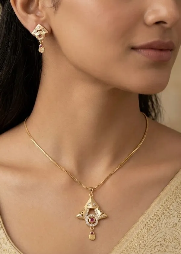 MICRO_GOLD__PLATED_Pendant_Set_for_Women__FOR_DAILY_WEAR