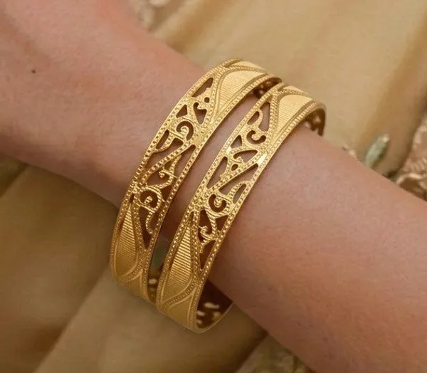 Golden_Cutwork_Bangles_With_Engraved_Calligraphy_Design_Set_Of_2_For_Women