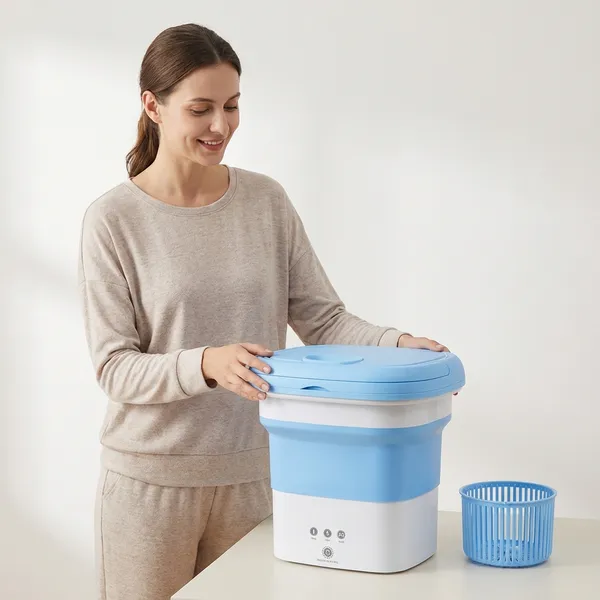 Portable_Mini_Washing_Machine_-_Foldable_Travel_Washer_with_Blue_Lid