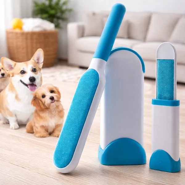 Pet_Hair_Remover_Brush_Set_with_Self-Cleaning_Base_-_Reusable_Lint_Roller_for_Dog_&_Cat_Hair