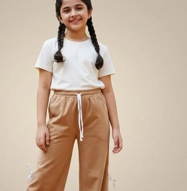 Beige_Cotton_Relaxed_Fit_Drawstring_Track_Pants_For_Girls