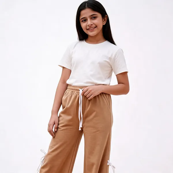Beige_Cotton_Relaxed_Fit_Drawstring_Track_Pants_For_Girls
