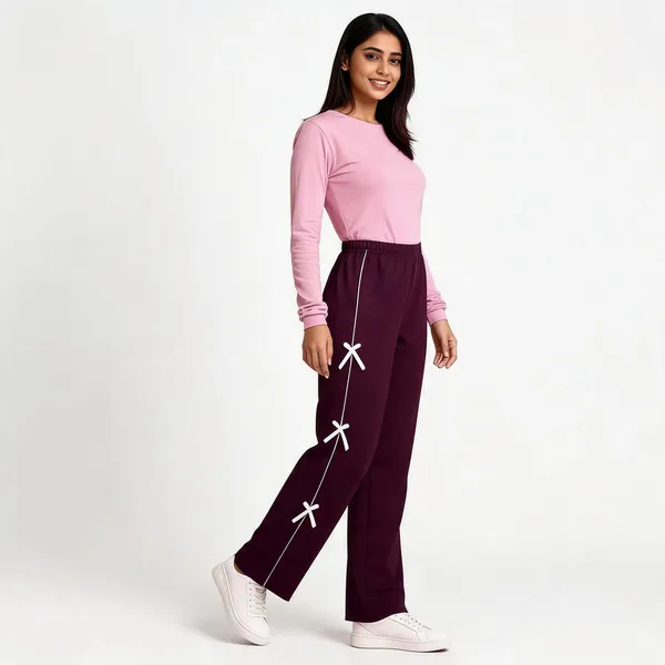 Purple_Wide_Leg_Pants_With_White_Bow_Detail_For_Girls