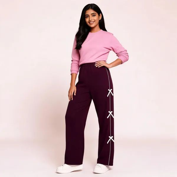Purple_Wide_Leg_Pants_With_White_Bow_Detail_For_Girls