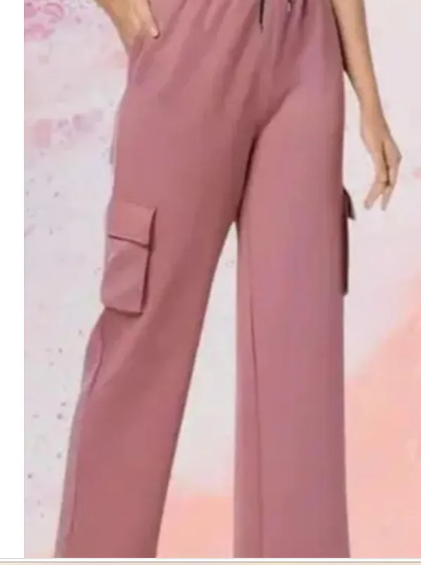 Dusty_Pink_Cargo_Straight_Fit_Trousers_For_Girls