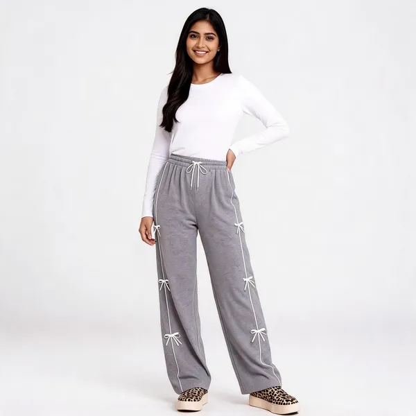 Grey_Cotton_Blend_Wide_Leg_Drawstring_Lounge_Pants_For_Girls