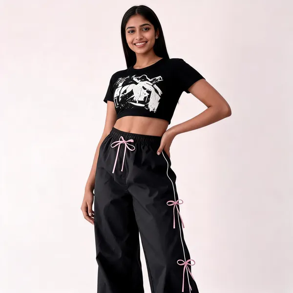 Black_Wide_Leg_Pants_With_Pink_Bow_Tie_Side_Detail_For_Girls