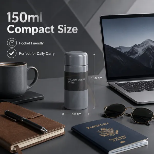 150ml_Stainless_Steel_Vacuum_Insulated_Bottle_|_Double_Wall_Flask_|_Leakproof_Hot_&_Cold_Water_Bottle_|_BPA_Free_Travel_Bottle_for_Office,_School,_Kids_&_Outdoor