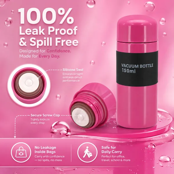 150ml_Stainless_Steel_Vacuum_Insulated_Bottle_|_Double_Wall_Flask_|_Leakproof_Hot_&_Cold_Water_Bottle_|_BPA_Free_Travel_Bottle_for_Office,_School,_Kids_&_Outdoor