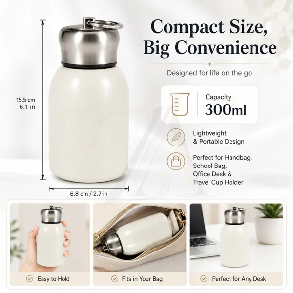 300ml_Insulated_Stainless_Steel_Water_Bottle_|_Hot_&_Cold_Vacuum_Flask_|_Leakproof_Travel_Bottle_for_Office,_Gym,_Car,_Women_&_Girls_Gift_(300ml,_Off-White)
