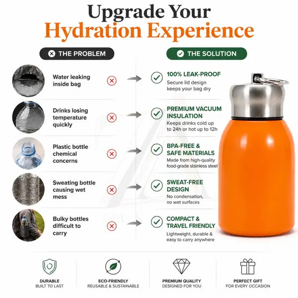 300ml_Insulated_Stainless_Steel_Water_Bottle_|_Hot_&_Cold_Vacuum_Flask_|_Leakproof_Travel_Bottle_for_Office,_Gym,_Car,_Women_&_Girls_Gift_(300ml,_Orange)