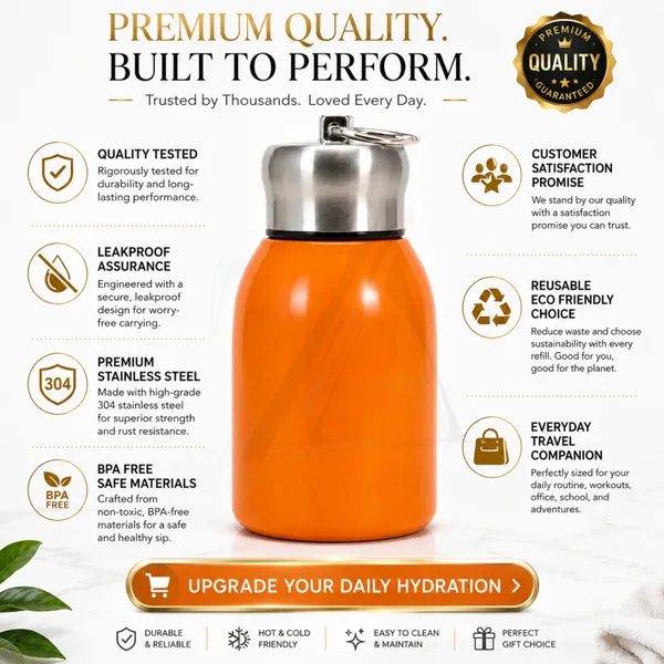 300ml_Insulated_Stainless_Steel_Water_Bottle_|_Hot_&_Cold_Vacuum_Flask_|_Leakproof_Travel_Bottle_for_Office,_Gym,_Car,_Women_&_Girls_Gift_(300ml,_Orange)