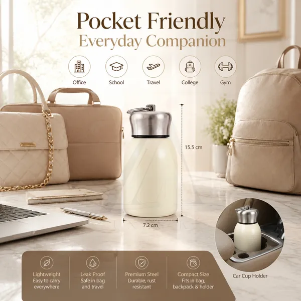 300ml_Insulated_Stainless_Steel_Water_Bottle_|_Hot_&_Cold_Vacuum_Flask_|_Leakproof_Travel_Bottle_for_Office,_Gym,_Car_&_Travel