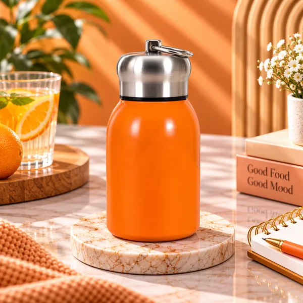 300ml_Insulated_Stainless_Steel_Water_Bottle_|_Hot_&_Cold_Vacuum_Flask_|_Leakproof_Travel_Bottle_for_Office,_Gym,_Car,_Women_&_Girls_Gift_(300ml,_Orange)