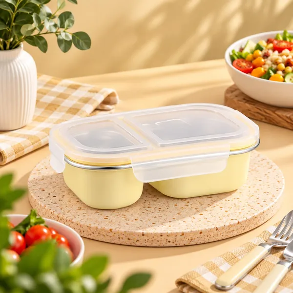 Yellow_Stainless_Steel_Compartments_With_Lunch_Box