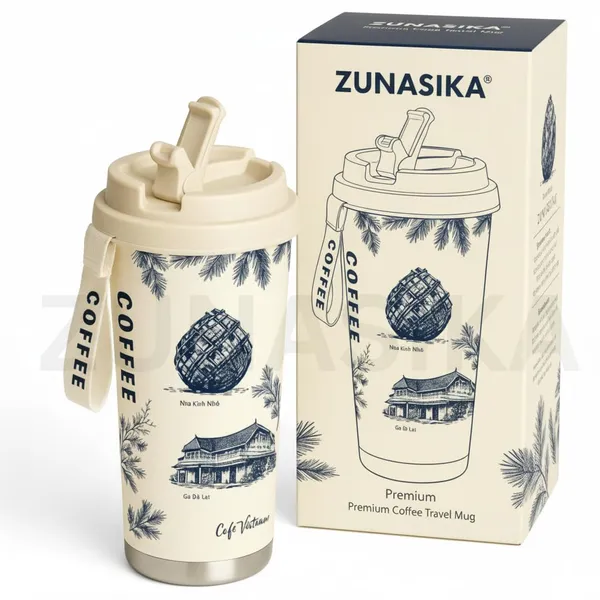 Cream_Insulated_Stainless_Steel_With_Lid_And_Strap_Travel_Coffee_Mug