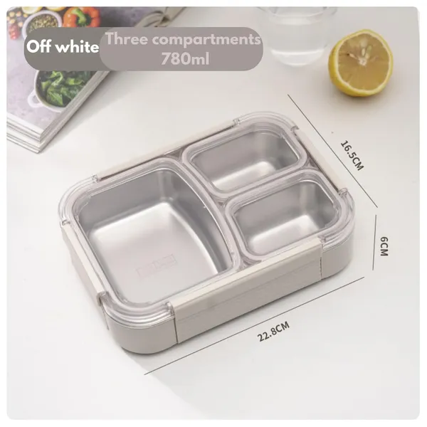 Beige_Stainless_Steel_3_Compartment_Lunch_Box