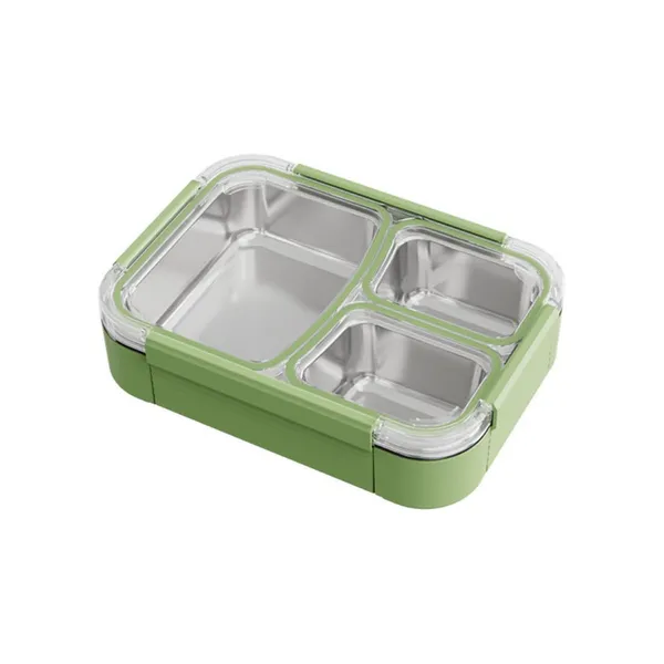 Green_Stainless_Steel_Compartment_Lunch_Box