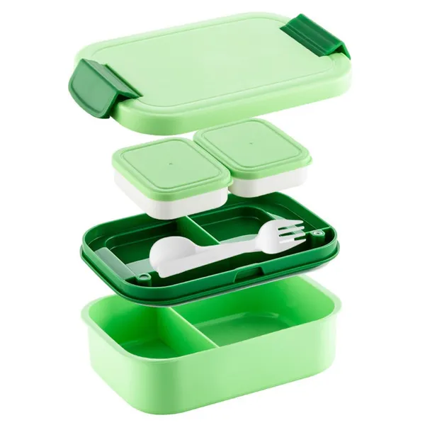 Green_Stackable_Dividers_And_Utensils_With_Lunch_Box