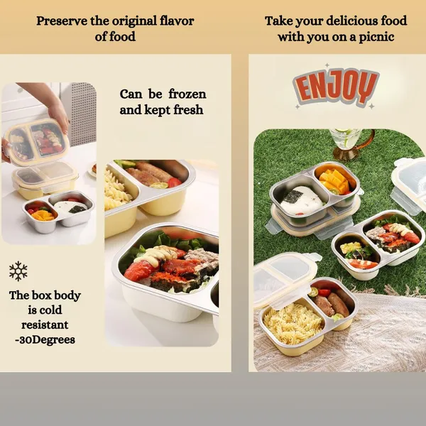 White_Stainless_Steel_Compartments_With_2_Lunch_Box