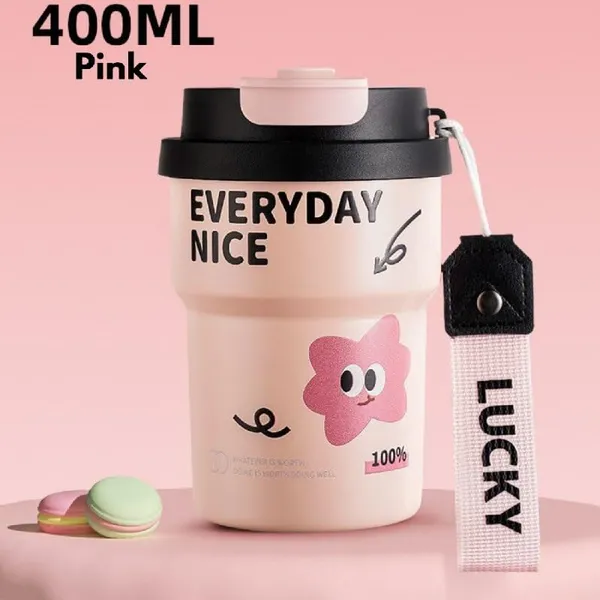 Candy_Pink_Stainless_Steel_With_Straw_And_Silicone_Handle_Travel_Mug