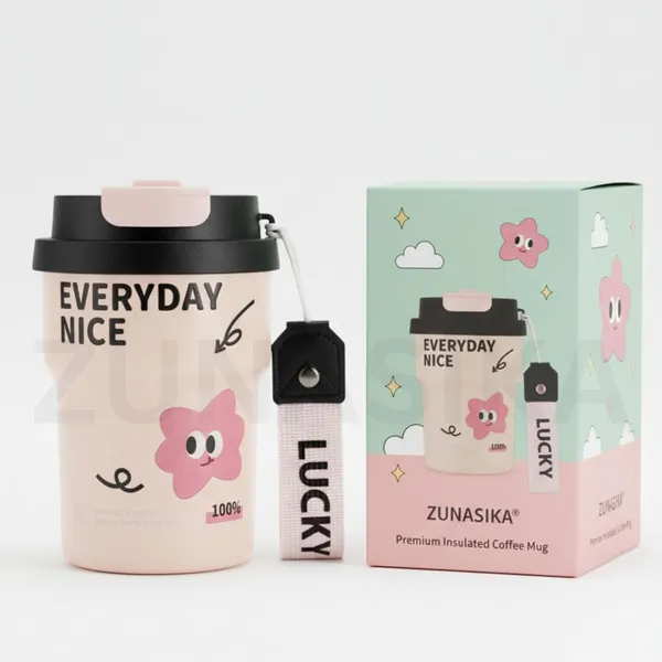 Candy_Pink_Stainless_Steel_With_Straw_And_Silicone_Handle_Travel_Mug