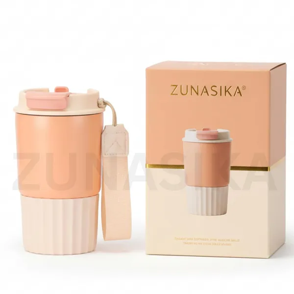 Peach_Cream_Insulated_With_Lid_And_Strap_Travel_Coffee_Mug