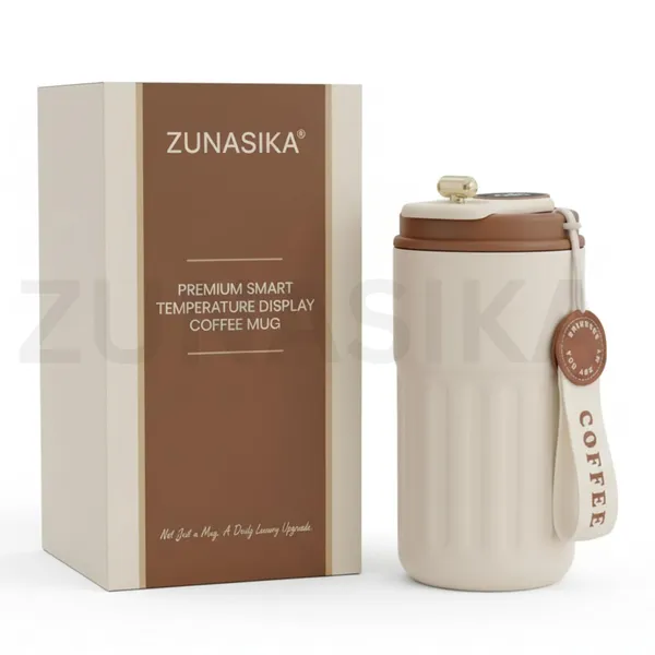 Cream_And_Brown_Insulated_Steel_With_Digital_Display_Travel_Mug