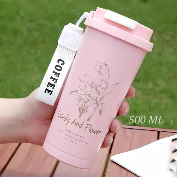 Pink_Insulated_Stainless_Steel_Lid_And_Strap_Travel_Coffee_Mug