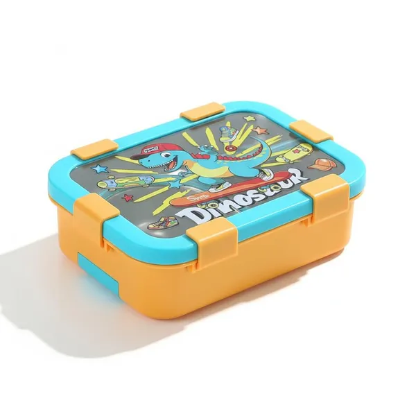 Yellow_3_Compartment_Stainless_Steel_Lunch_Box