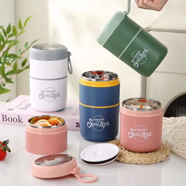 Light_Pink_Stainless_Steel_Insulated_Lunch_Box_With_Spoon