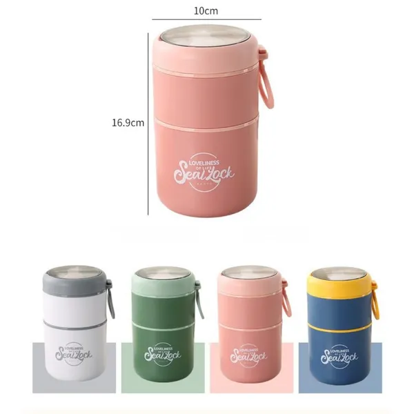 Light_Pink_Stainless_Steel_Insulated_Lunch_Box_With_Spoon