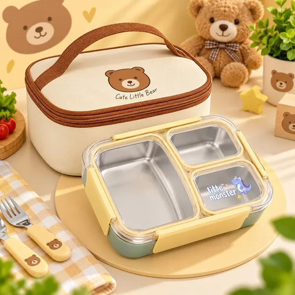 Yellow_Stainless_Steel_Bento_Lunch_Box_With_Insulated_Bag