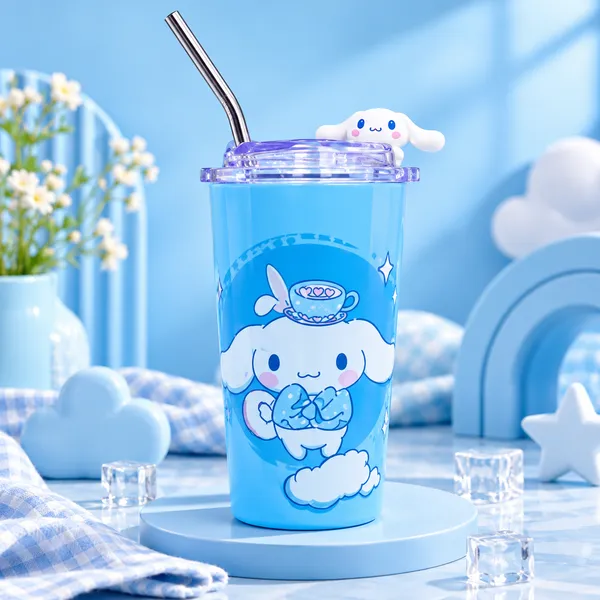 ZUNASIKA_400ml_Insulated_Stainless_Steel_Tumbler_with_Straw,_Cute_Printed_Travel_Cup_with_Transparent_Lid,_Hot_&_Cold_Drink_Cup_for_Kids,_Girls,_Office,_School_&_Travel