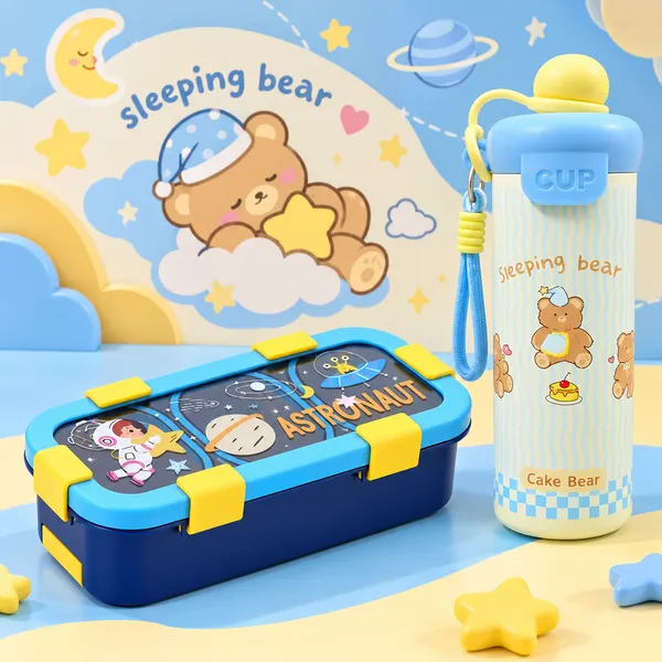 Kids_Lunch_Box_&_Water_Bottle_Combo,_500ml_3_Compartment_Lunch_Box_with_600ml_Water_Bottle,_School_Tiffin_Box_Set_for_Girls_&_Boys,_Unicorn_Design