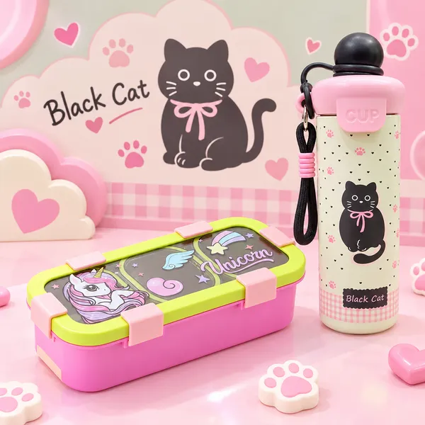 Kids_Lunch_Box_&_Water_Bottle_Combo,_500ml_3_Compartment_Lunch_Box_with_600ml_Water_Bottle,_School_Tiffin_Box_Set_for_Girls_&_Boys,_Unicorn_Design,_Pink_&_Lime_Green