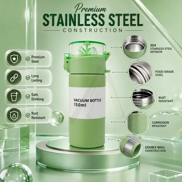 Stainless_Steel_Thermos_Flask_150ml_with_Click_Open_Straw_Lid_|_Premium_Vacuum_Insulated_Mini_Water_Bottle