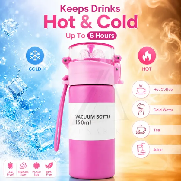 Stainless_Steel_Thermos_Flask_150ml_with_Click_Open_Straw_Lid_|_Premium_Vacuum_Insulated_Mini_Water_Bottle