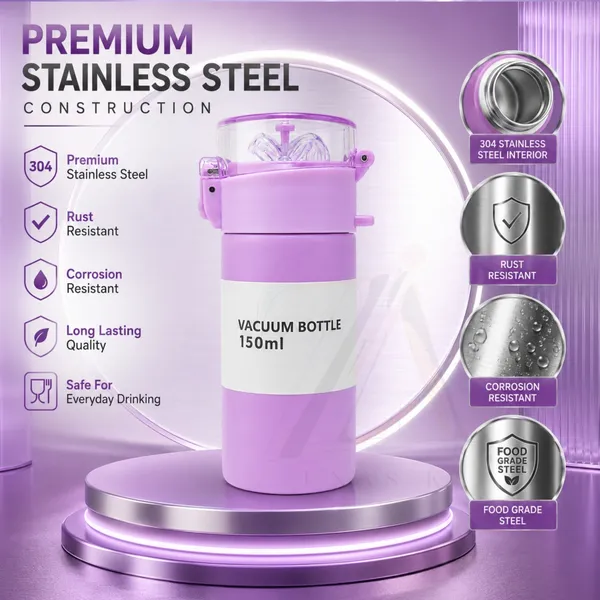 Stainless_Steel_Thermos_Flask_150ml_with_Click_Open_Straw_Lid_|_Premium_Vacuum_Insulated_Mini_Water_Bottle